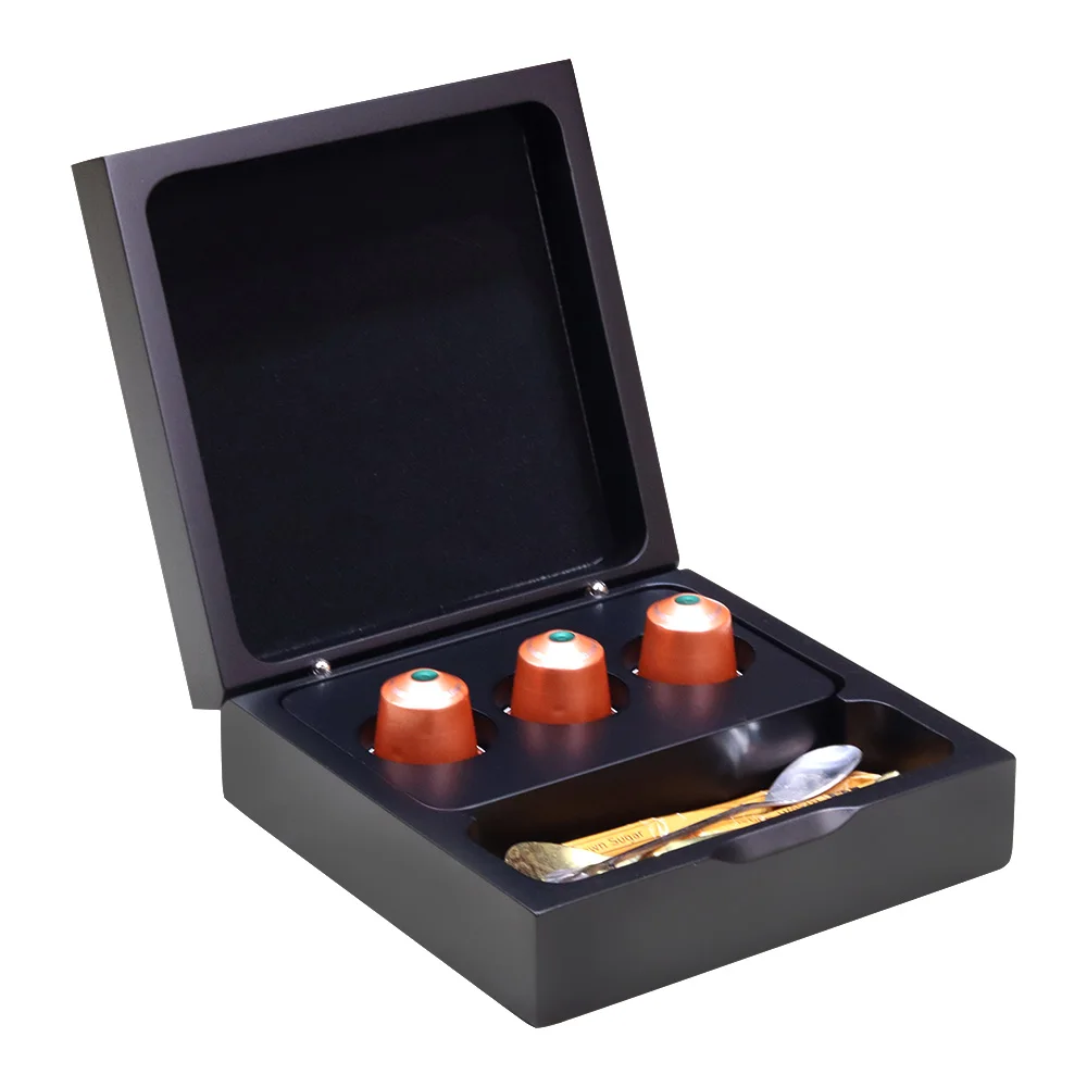 15 Years Factory Custom High Quality Nespresso Capsule Box Wooden Coffee Capsule Storage Boxes