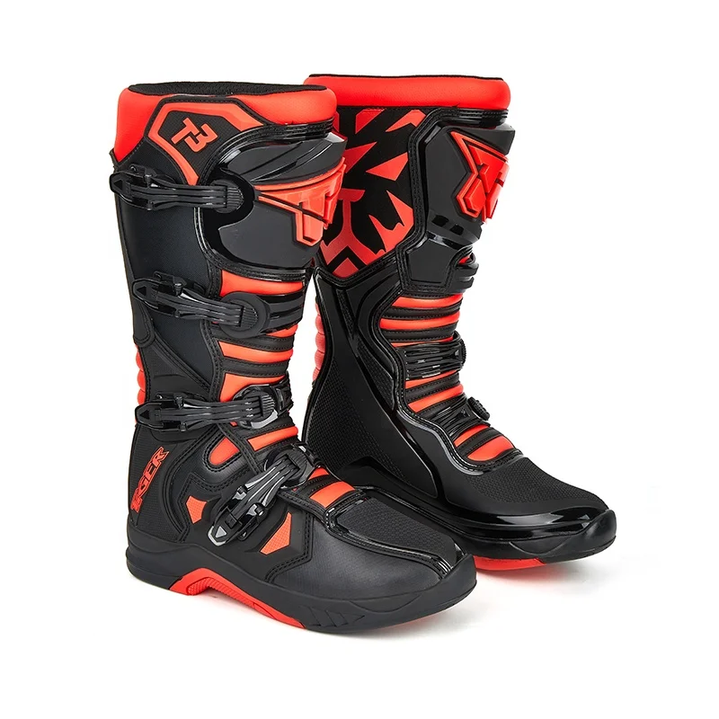 TR T3 MX Knee-High Motorcycle Boots - Durable, Breathable Moto