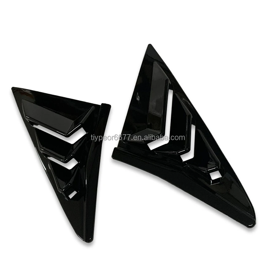 product tiypeor rear window louvers shutter cover trim for honda civic hatchback 10th gen 2017   2021   racing style decoration-5