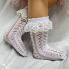 Fiocco con bordo in pizzo bianco