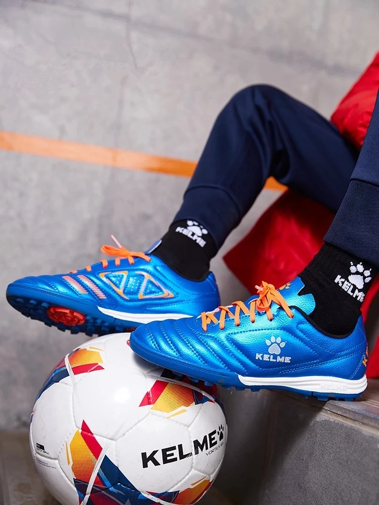 Детская футбольная обувь KELME, футбольные бутсы, оригинальные детские белые футбольные бутсы, профессиональные футбольные бутсы, детские кроссовки