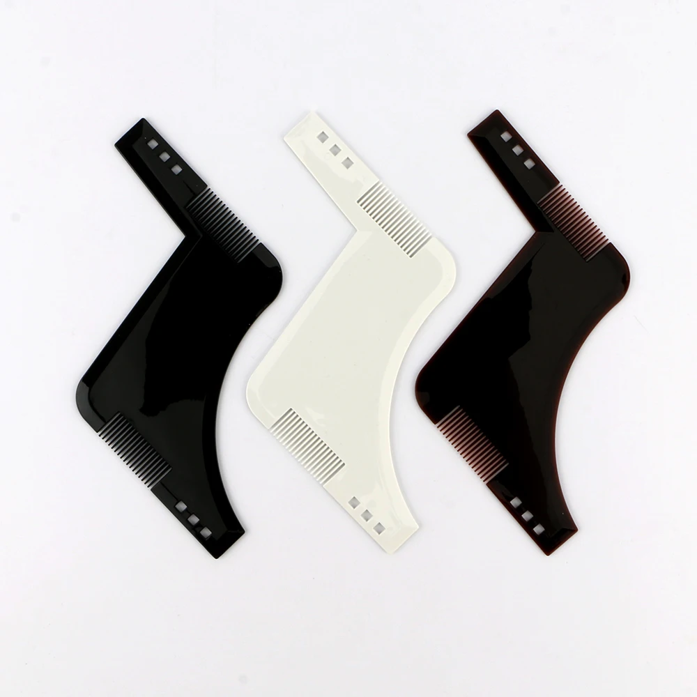 Мужской z-образный пластиковый шаблон Расческа для бороды придания
