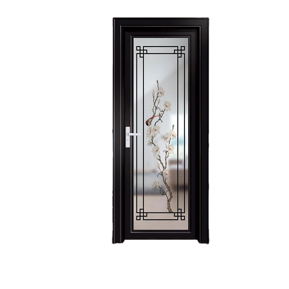 Hot Sales Customized Design Commercial Aluminium Door Elegant Design Glass Casement Doors with Pattern Aluminium Doors