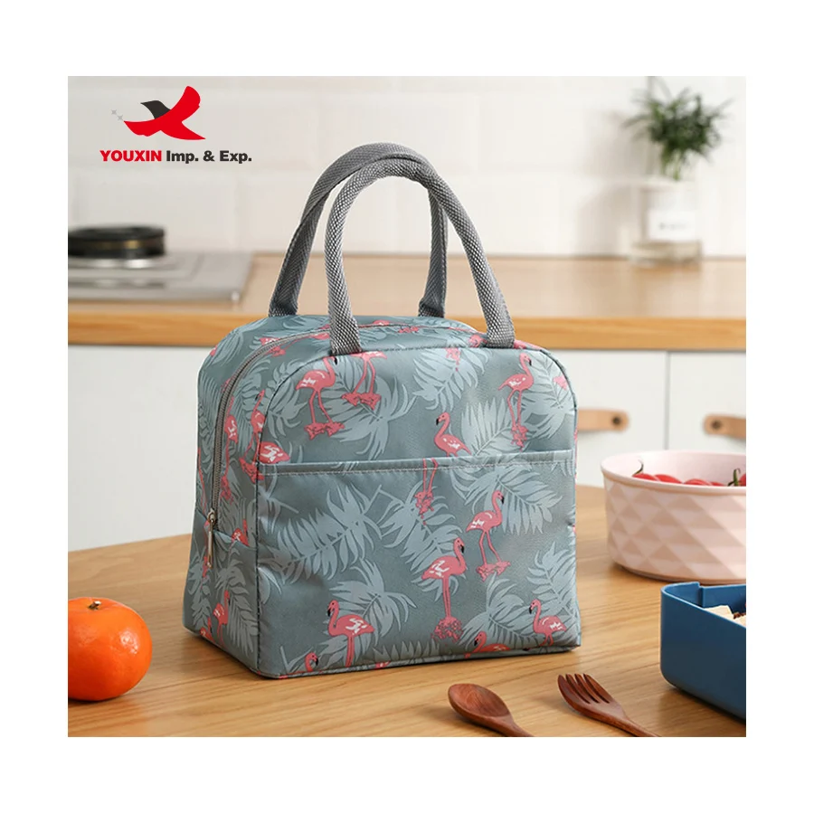 Portable Lunch Bag Waterproof Insulated Canvas Cooler Bag Thermal Food ...