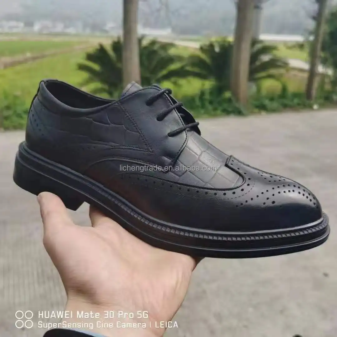 China Cheap Patent Leather Used Adult Dress Shoes Mixed Stock For Men ...