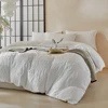 Vertical-striped bow-1-white
