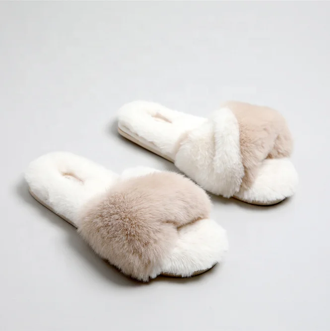 slippers with fluffy fronts