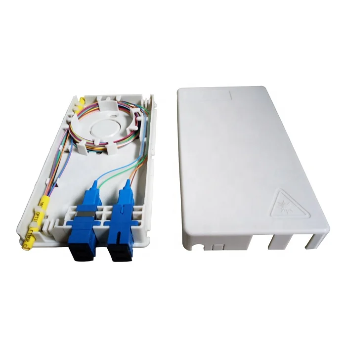 4fibers indoor wallmount fiber optic terminal box ftth distribution box