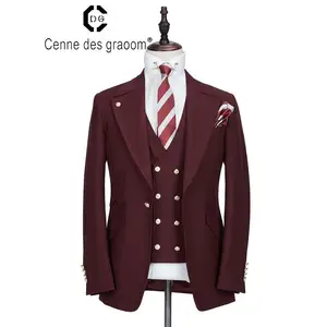 Perfect Quality Wool Fabric Slim for Man Suit Men's Long Suits for Sale Set
