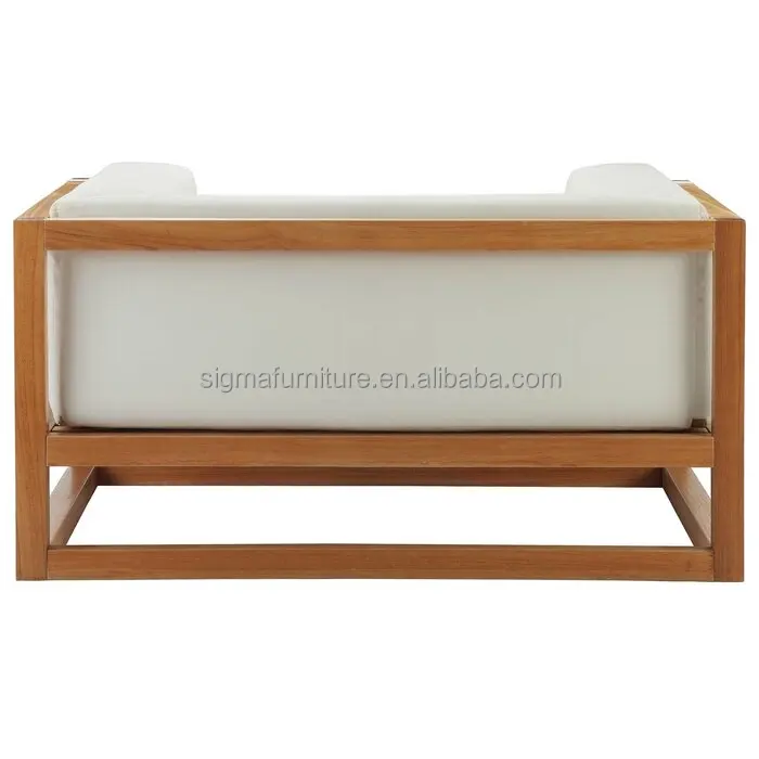 outdoor wooden garden furniture patio sets garden 3 Piece Teak Sofa Seating Group sofas sectionals with Cushions