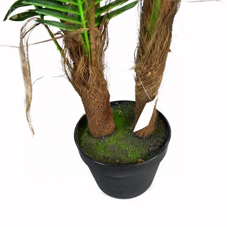 Искусственные зеленые растения пластиковые искусственные пальмы арекса Феникс Пальма с горшком 120 см