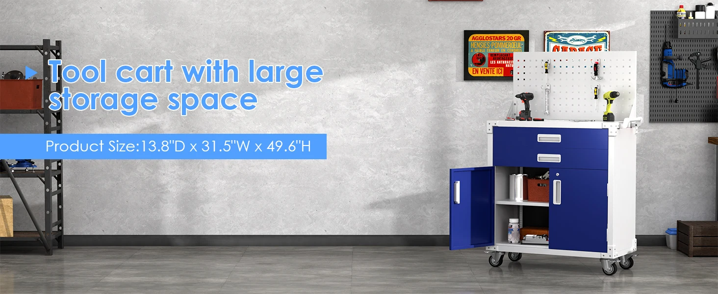 Industrial Garage Masterforce Tool With Pegboard Garage