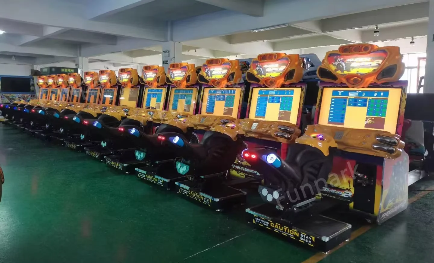 Funpark Hot Selling FF Super Motorcycle Simulator Racing Game Console 42 