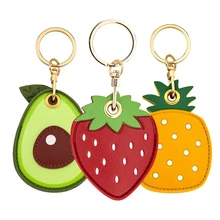 Creative Cute Strawberry Pineapple Avocado Chains Personality Lovely Girl Bag Keychain