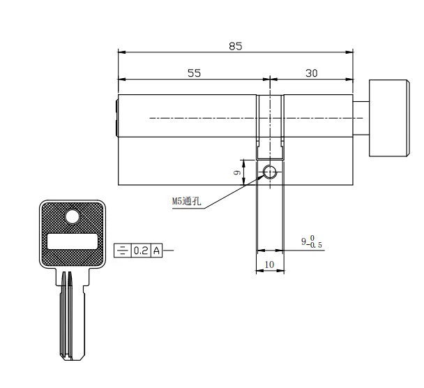 Противоугонная дверь в промышленном стиле с цилиндрическим замком для дверей и окон