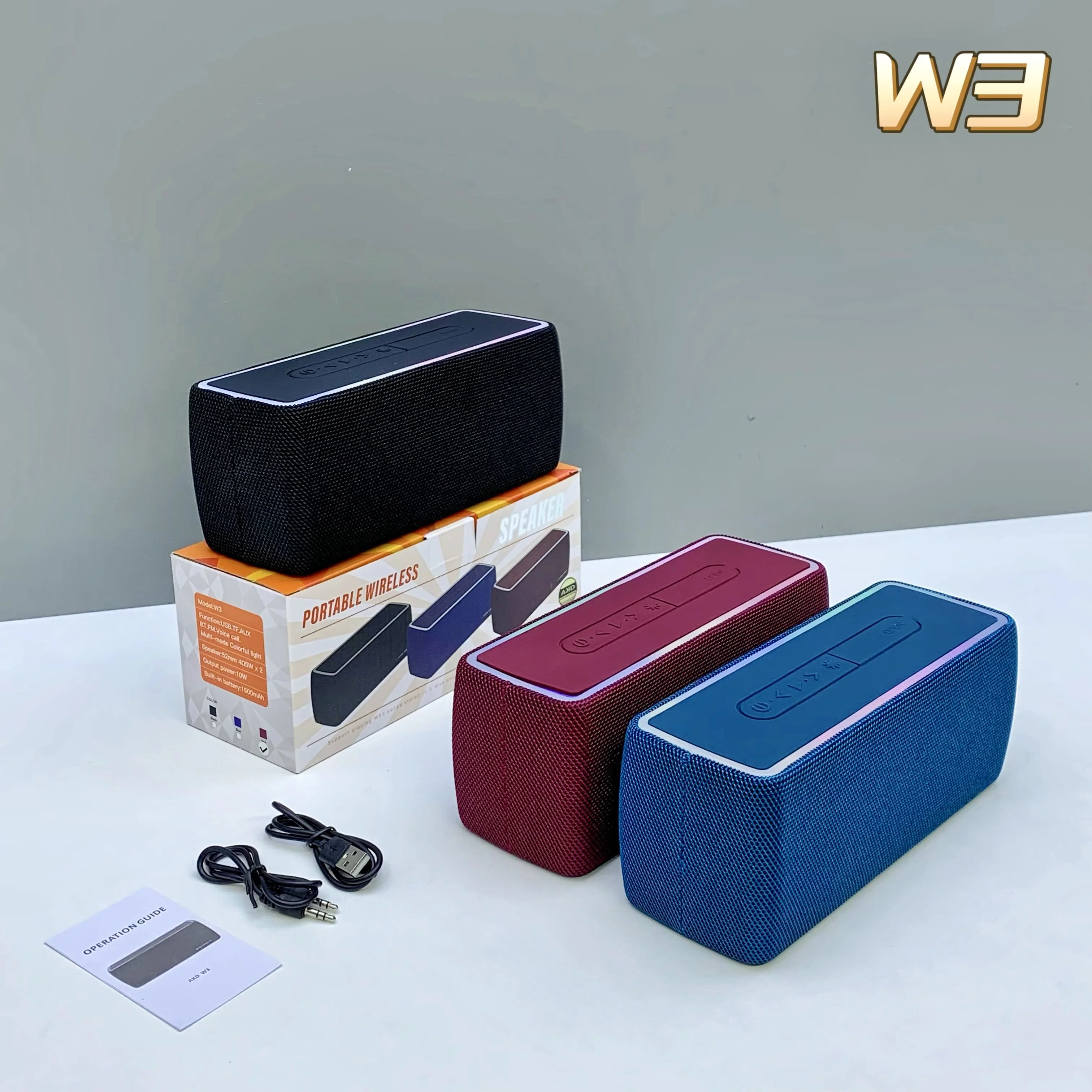 EMC Certificate Dab Audio Set Wireless Speaker for Sale Factory Portable Speaker Wholesale LED Good Boss Speaker