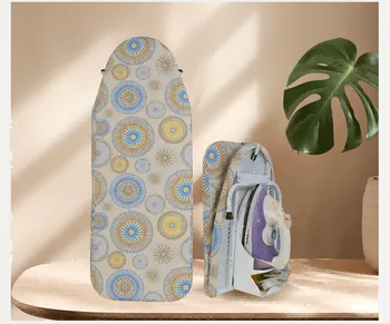 Wall-Mounted Ironing Board Space-Saving Folding Legs Heat-Resistant Cloth Cover Iron Storage Use Clothing Designed Small Spaces