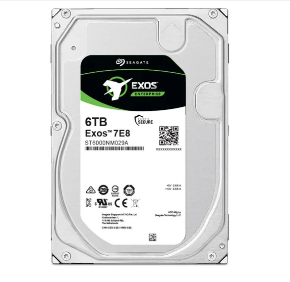 Seagate Exos ST6000NM029A 6 ТБ SAS 12 ГБ/сек. 256 Мб кэш-память Внутренний жесткий диск для сервера