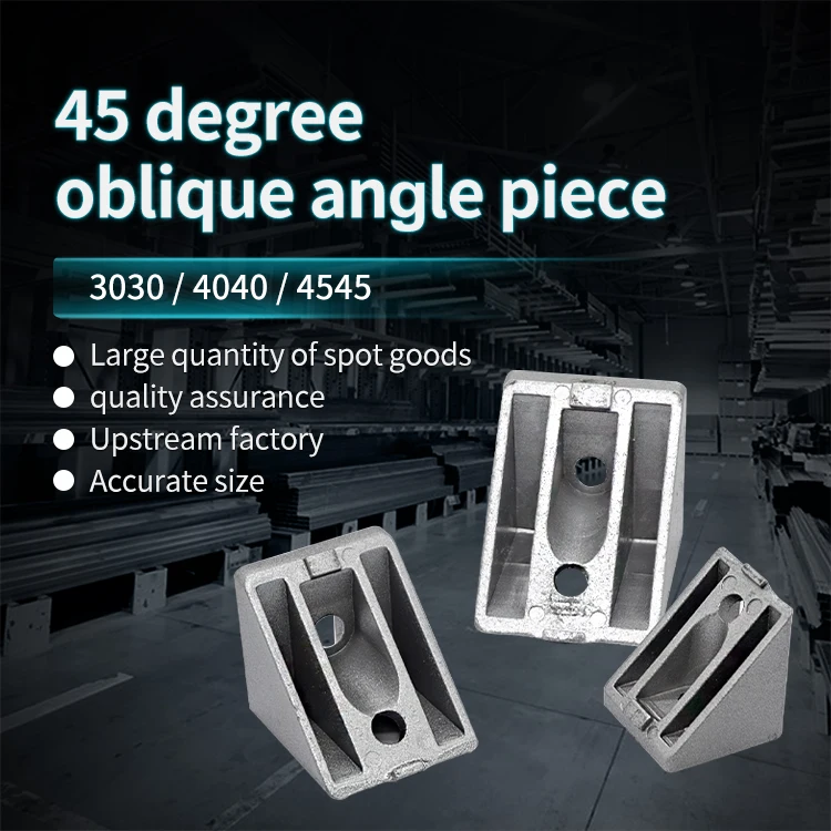 Industrial Aluminum Profile 4040 Accessories, Profile Frame, 45 Degree Beveled Edge Connection Fixing Parts details