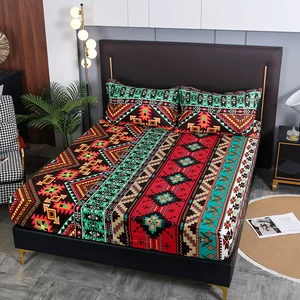 Wholesale Eco Friendly  Bohemian Printing Polyester Bedding Sheets