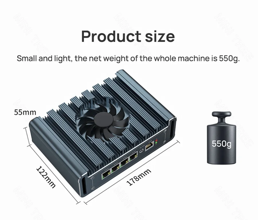 Mini PC Firewall Router - 12th Gen Intel N100 with Pfsense