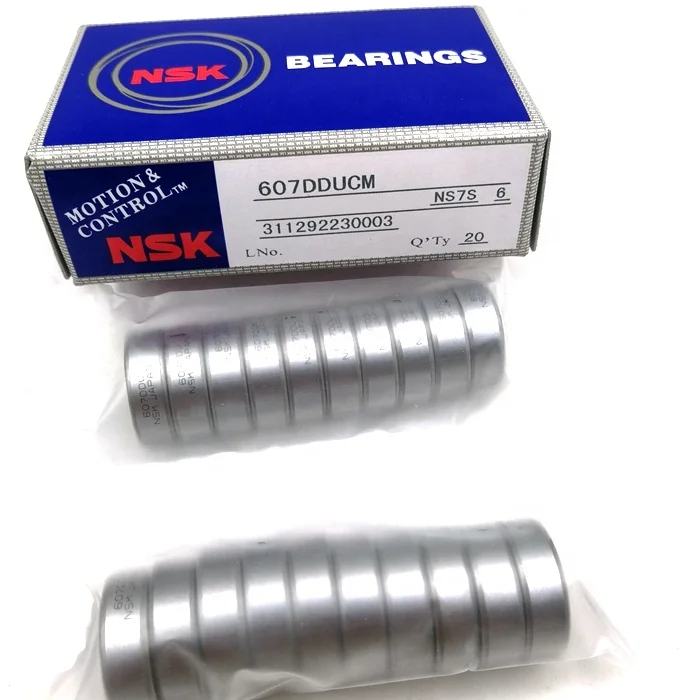 NSK DDU Miniature bearing 607 608 609 693 DDU ZZ deep groove ball bearing hot sale