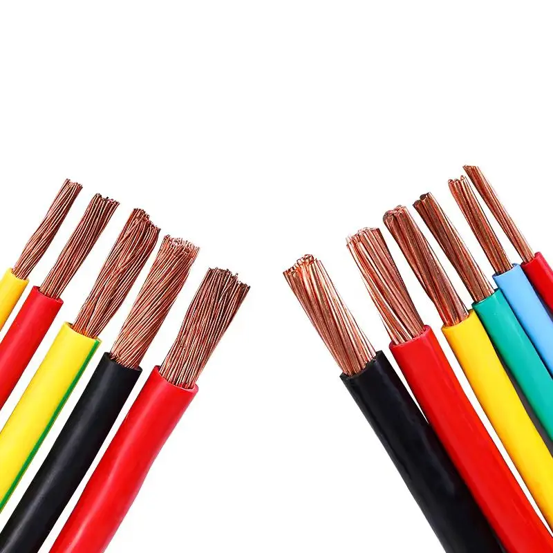 H07V-U/BVR flexible durable high quality wire household cable stranded copper wire PVC sheath   2.5mm 4mm 6mm