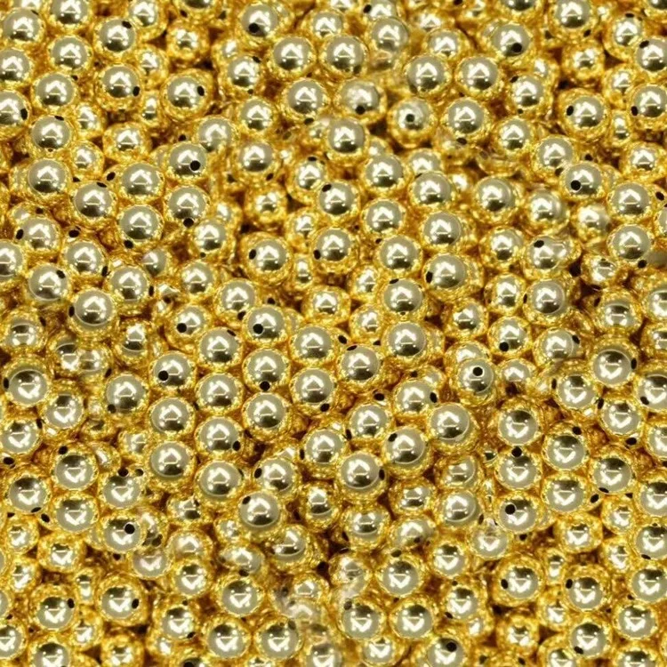 Factory Direct Supply Real 18k Gold Spacer Beads Gold Accessories