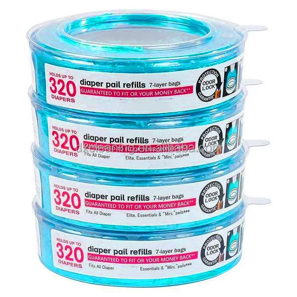 4packs Litter Locker Refill Odor Barrier Litter Locker Refill Cartridge