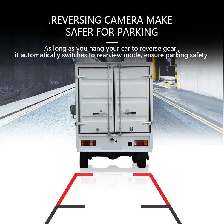 Wemaer Factory 7" 1080P Car Monitor Backup Rear View Packing Waterproof Reverse Camera for Trucks Bus RV Trailer Excavator supplier