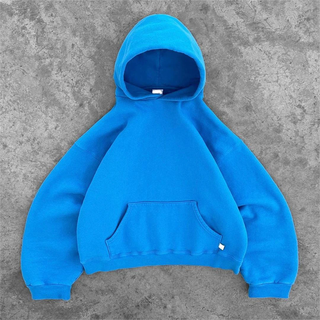 QYOURECLO Custom 450GSM Boxy Heavyweight Drop Shoulder Heavy Weight Cotton Oversized Fleece Kanye West Hoodie