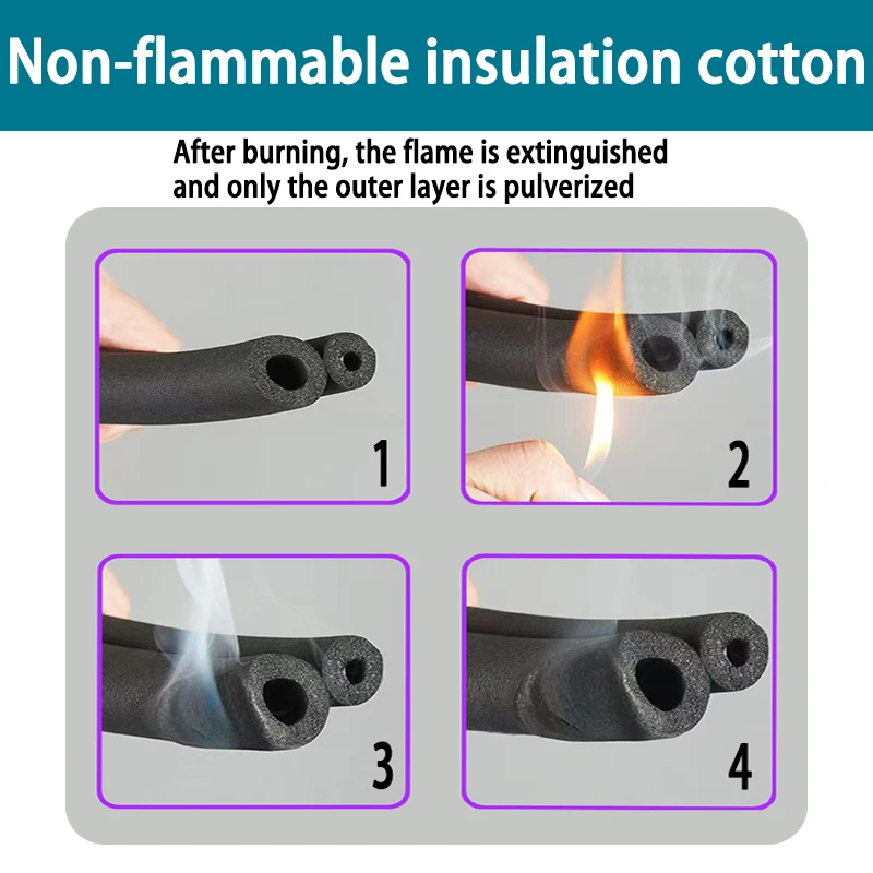 AC Line Set Copper Pipe - Complete with Insulation Sleeves & Fittings