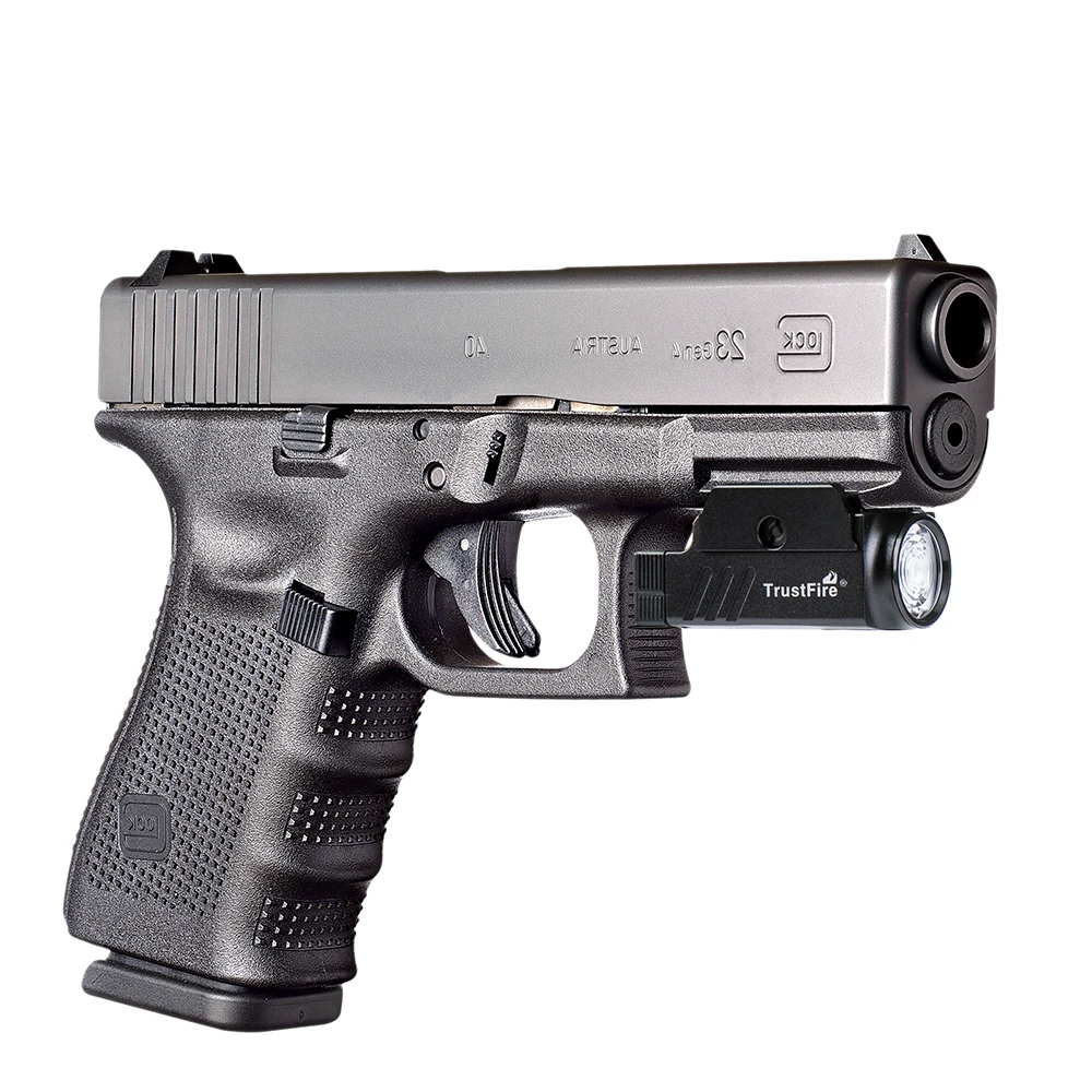 2020 Unique Gm23 Compact Pistol Light 800Lm Tactical Self Defense Weapon Light Mounted For Glock Flashlight Gun