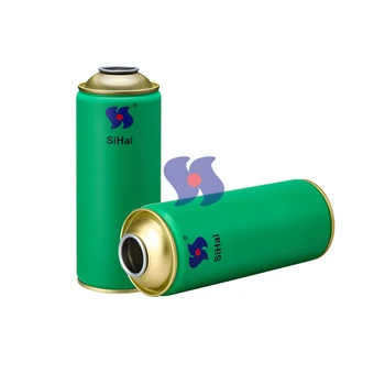 Diameter 65mm Necked-In Type  with CMYK Printing Aerosol Containers Empty Aerosol Metal Tin Can
