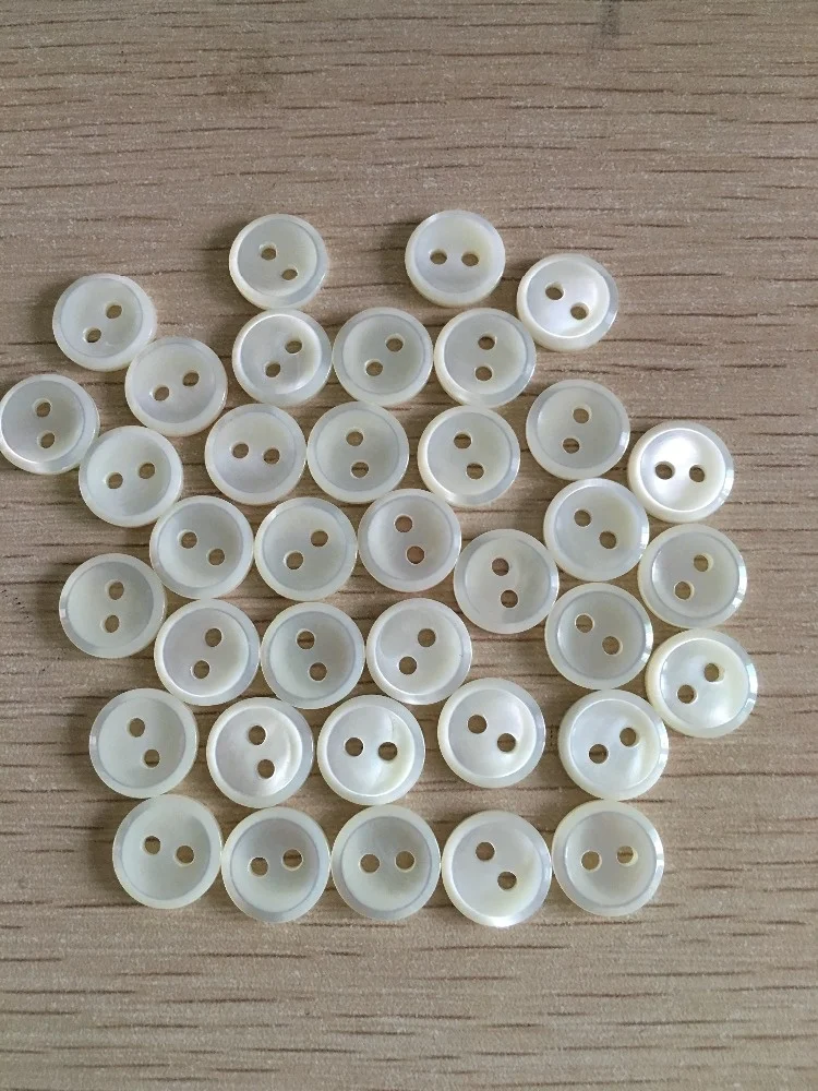 White Trochus Shell Button for Clothing