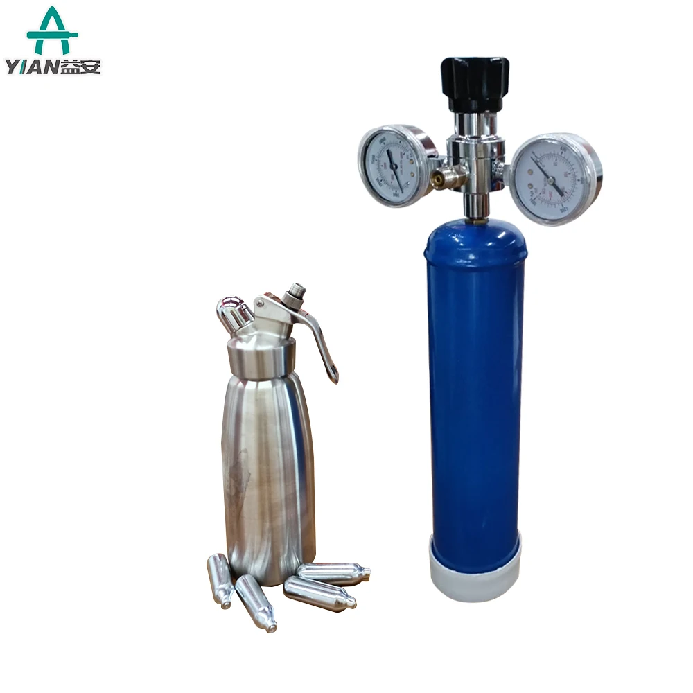 0.95L N2O lachgas gasfles взбитые сливки зарядные устройства Delux цилиндр пополнения чернил высокой чистоты 999 Смеющийся газа