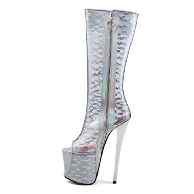 Sandalias de las mujeres Extra Tacones Altos Plataforma 19 cm Tacones  Delgados Sexy Discoteca de Baile de tubo Zapatos de Trabajo Femeninos  Tamaño Grande Del Dedo Del Pie Abierto partido|women sandals|open toesandals
