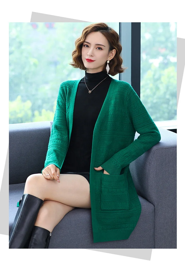 Plus Size Cardigan Handmade Sweater 