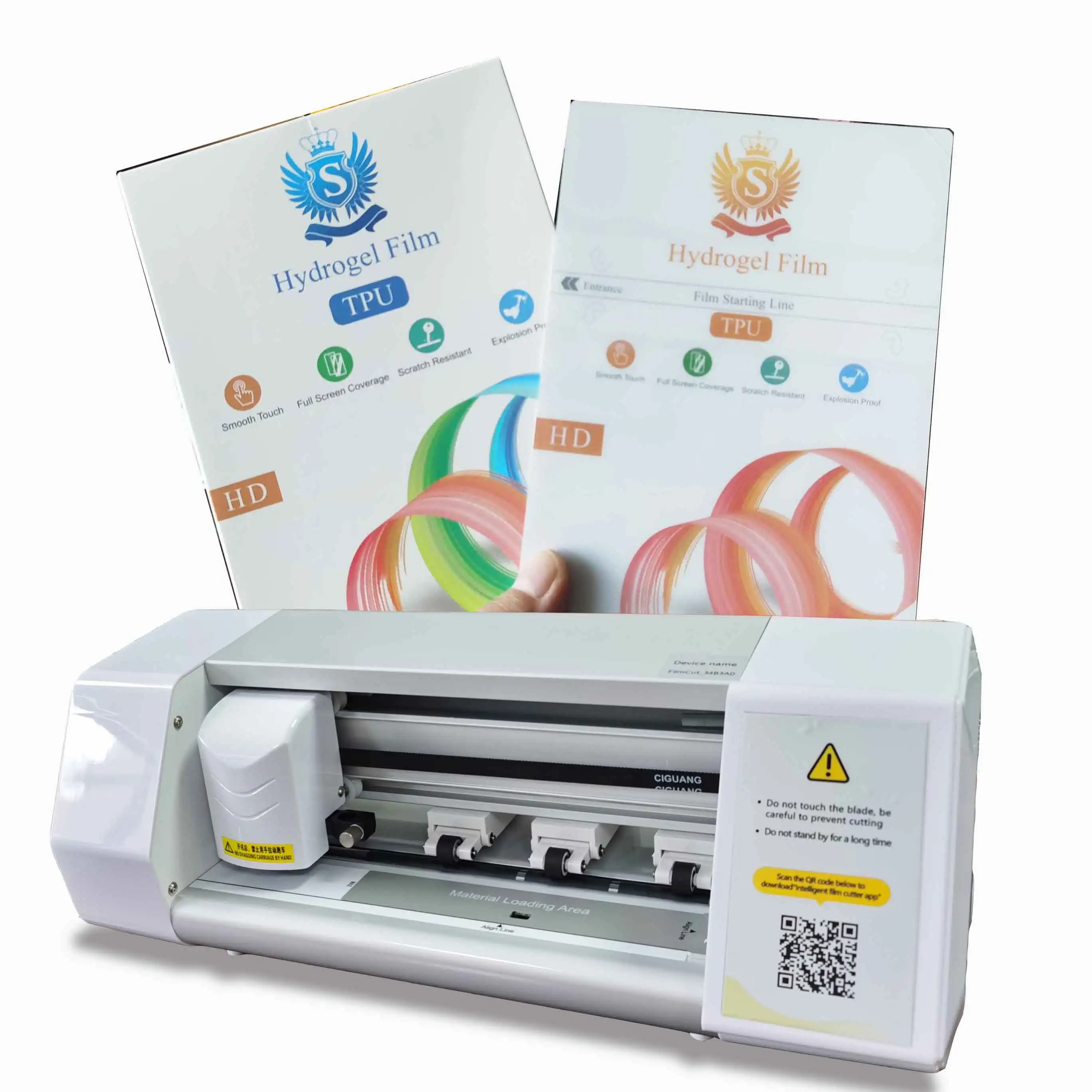 2022 New Automatic Tpu Hydrogel Mobile Phone Screen Protector Film Cutting Cutter Machine for Phone