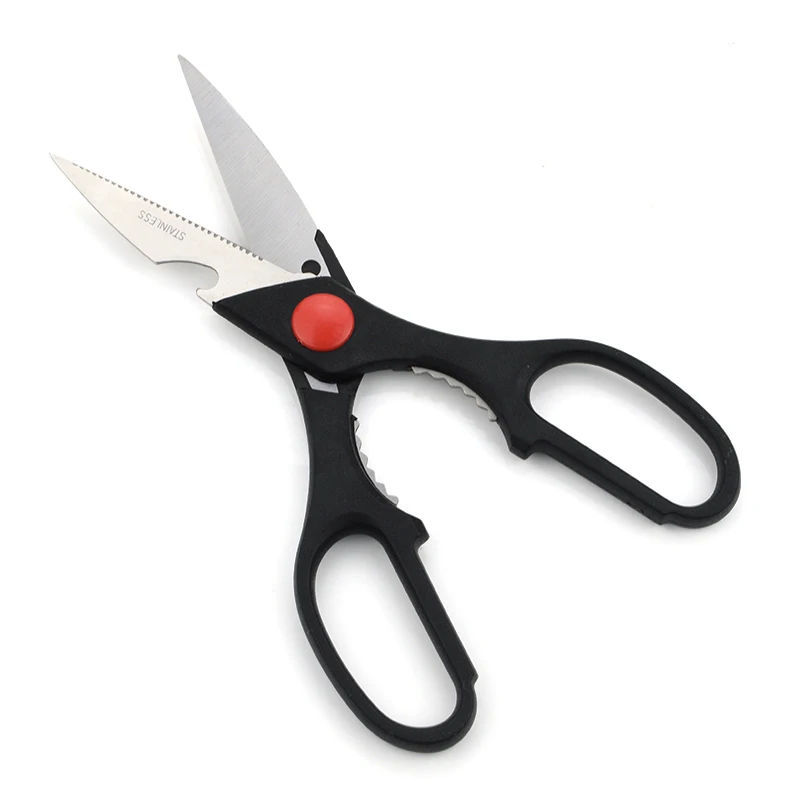 Низкий минимальный заказ регулируемые черные острые простые в использовании офисные школьные кухонные ножницы