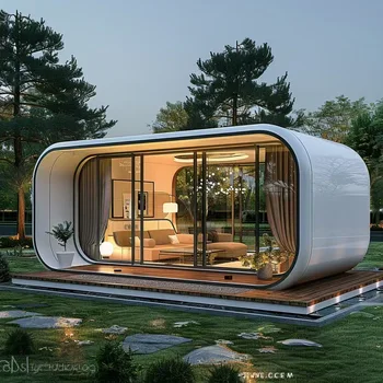 High Quality Luxury Modern Modular Apple Container Houses Prefabricated Capsule Houses Prefab Houses