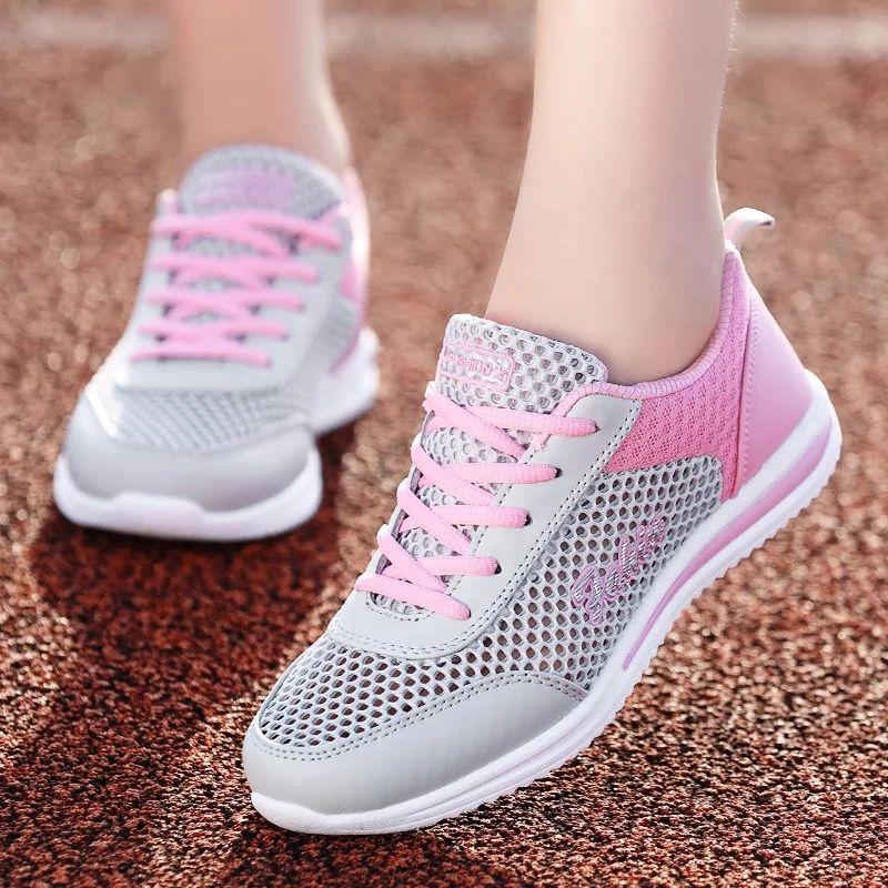 Women Running Shoes Summer New Flats Fashion Casual Ladies Shoes Woman  Lace-up Mesh Breathable Female Sneakers Zapatillas Mujer - Buy Women  Running Shoes,Fashion Casual Shoes,Female Sneakers Zapatillas Mujer Product  on 