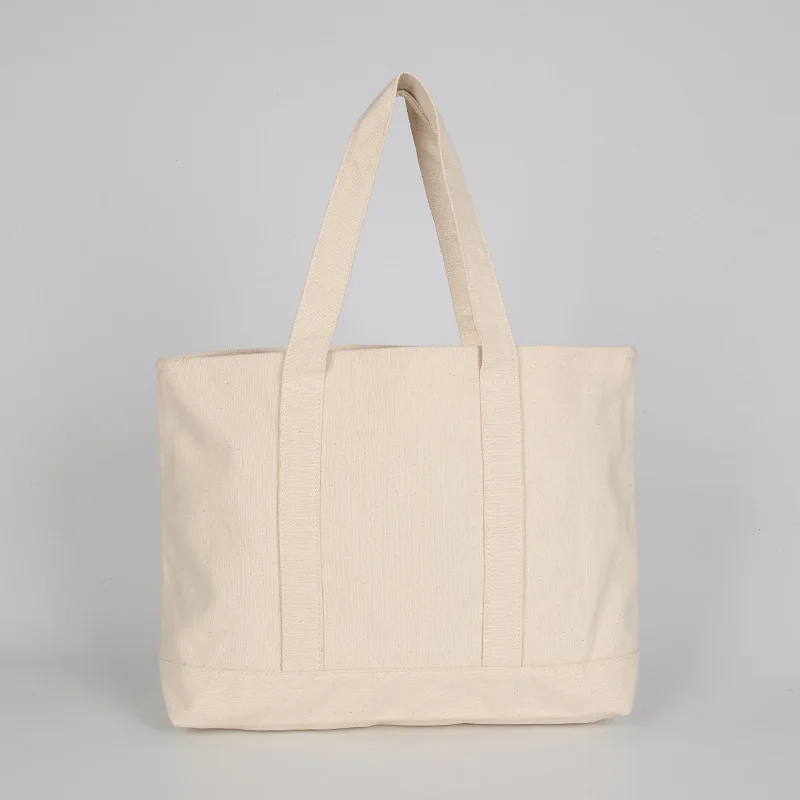 Wholesale Quality Blank Big Canvas Tote Bag Large Capacity Shopping Bag ...