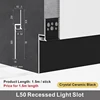 L50 Recessed Light Slot / Crystal Ceramic Black / 1.5m