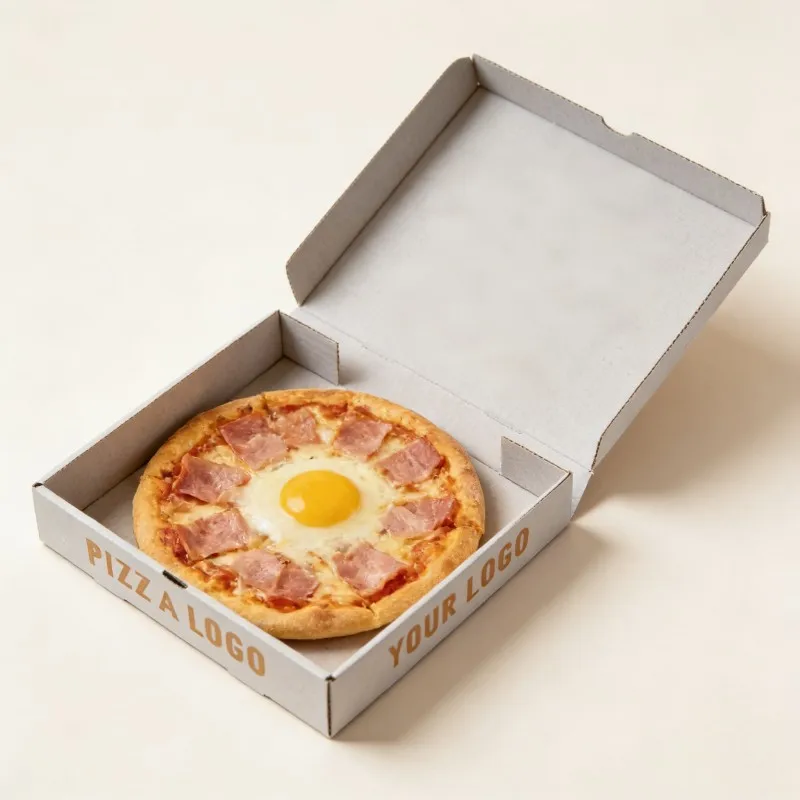 Wholesale Pizza Box Custom Design 10 12 Inch Pizza Package Recyclable Material Snack Pizza Boxes