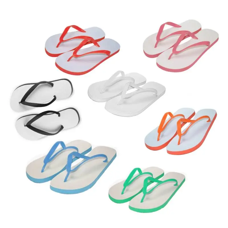 Sublimation Wholesale Diy Printed Unisex Slipper Flip-flops Fashion ...