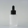 frosted bottle +  plastic black ring + black rubber head