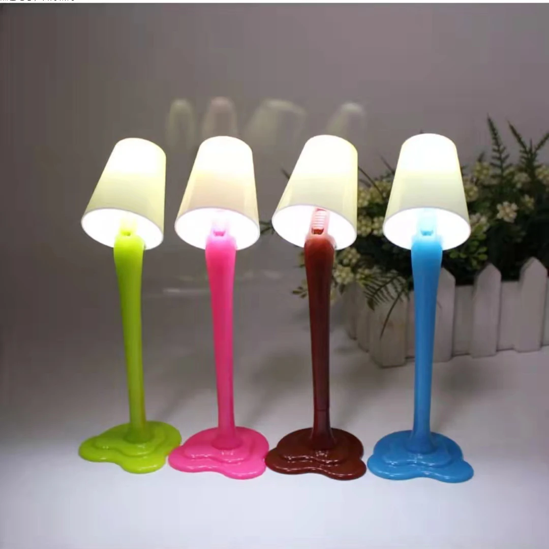 Cute Table Lamp Ballpoint Pen Student School Stationery Home Desk Decoration 1PC 