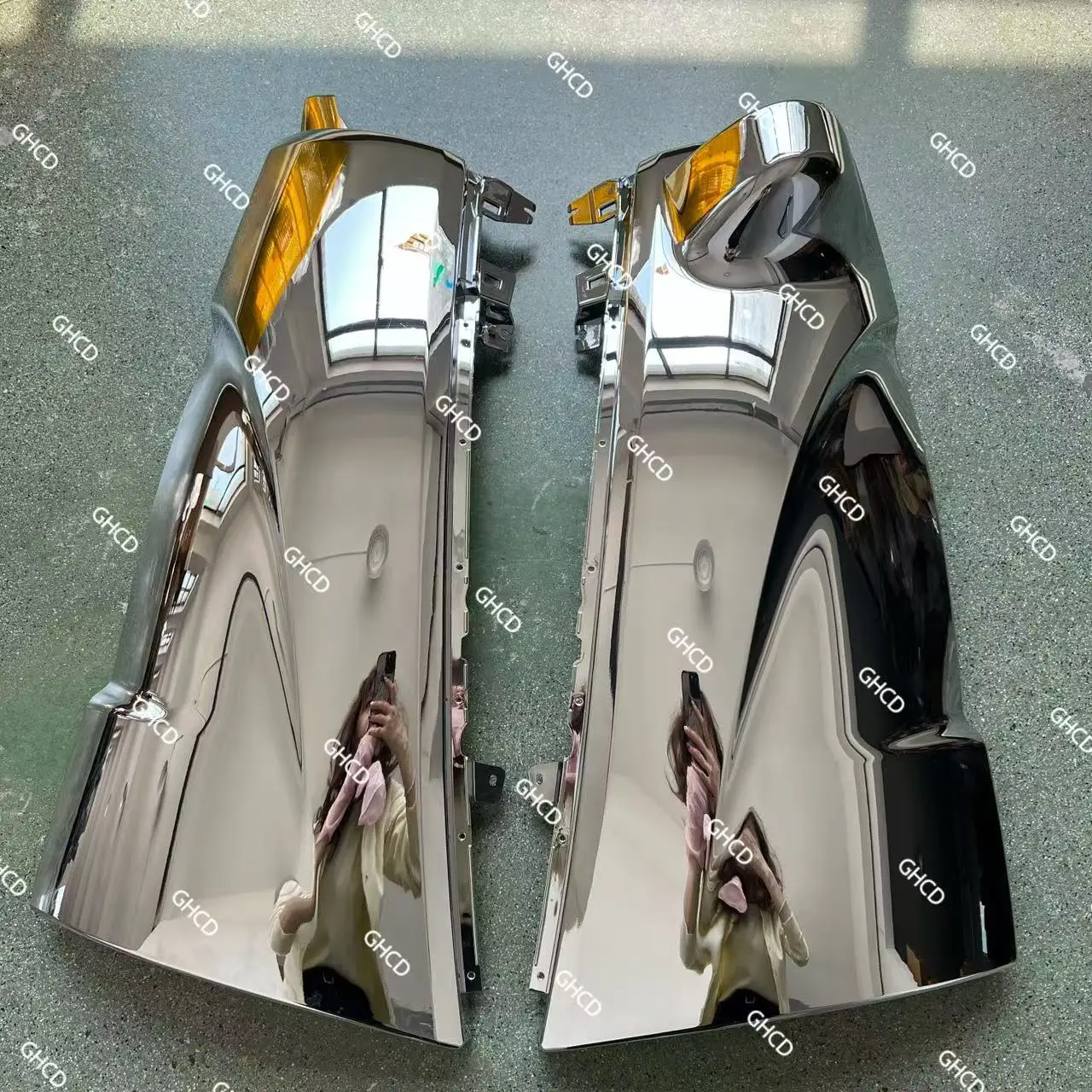 GHCD High Quality Chrome-Plated Corner Panel for Japanese Truck New Hino 500 Mitsubishi Isuzu Nissan Made of Durable Plastic