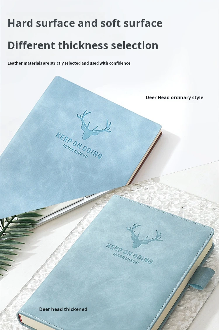 Customized logo luxury pu leather journal notebook a5book cover paper leather diary 2026 planner printing pastel hardcover